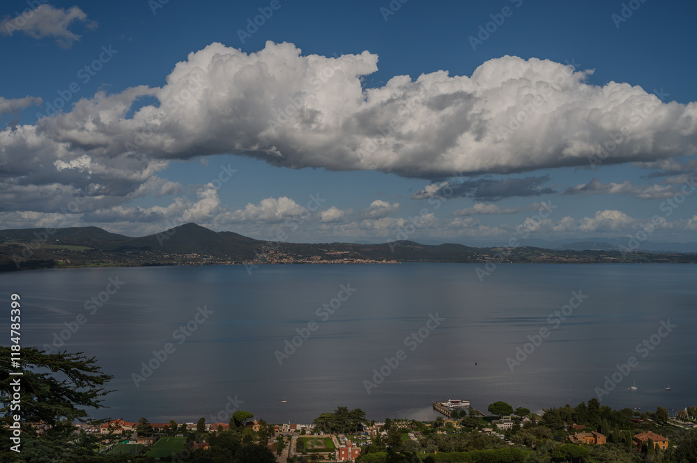 Lake Bracciano, Italy. View from Bracciano Castle Lake Bracciano, Italy. View from Bracciano Castle