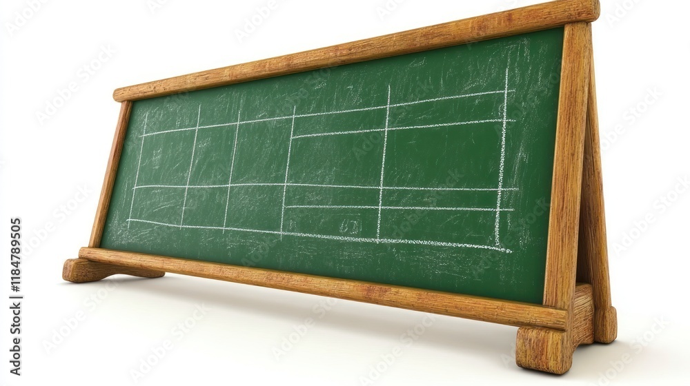 Chalkboard strategy game plan; studio