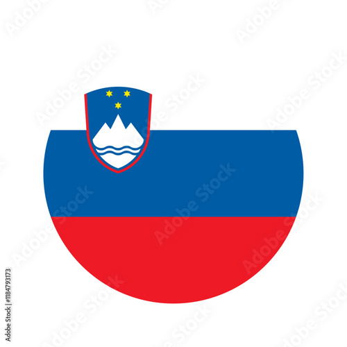 Round Slovenia flag icon