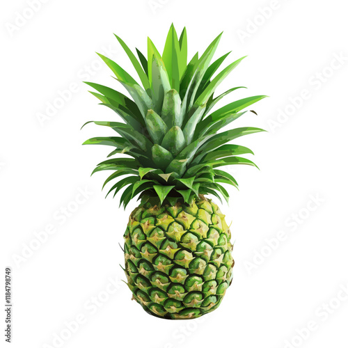 Pineapple fruit vector illustration (2)