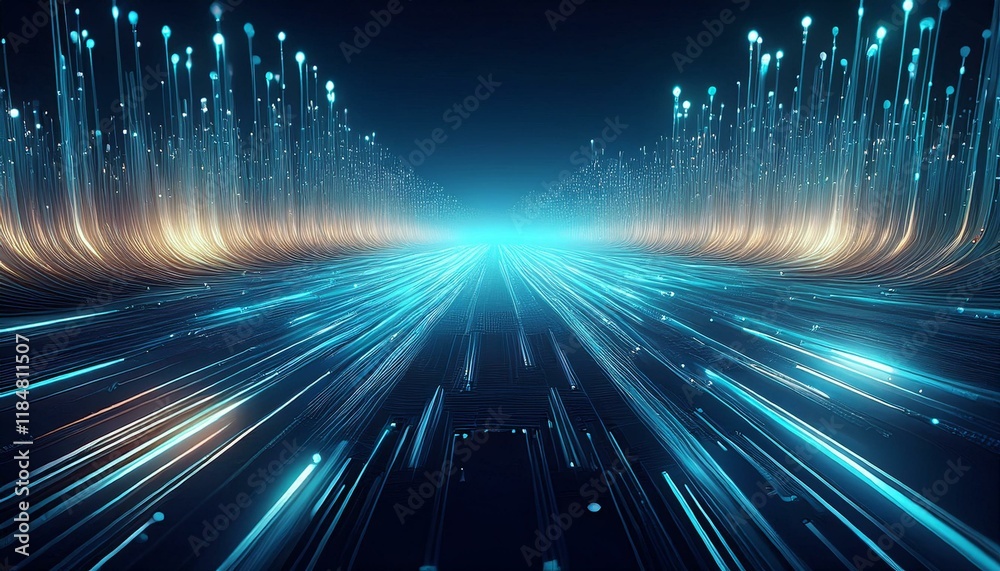 Obraz premium fiber optic concept background graphic resource