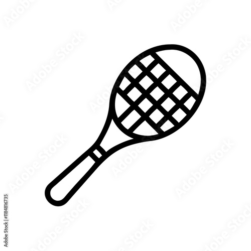 tennis bat icon design