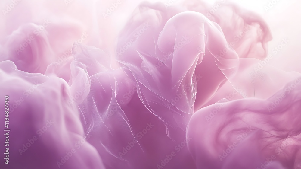 Fototapeta premium Abstract Pink Fabric Swirling Softly In Light