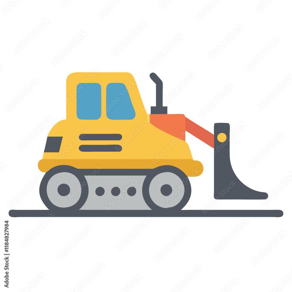 Naklejka premium bulldozer icon design