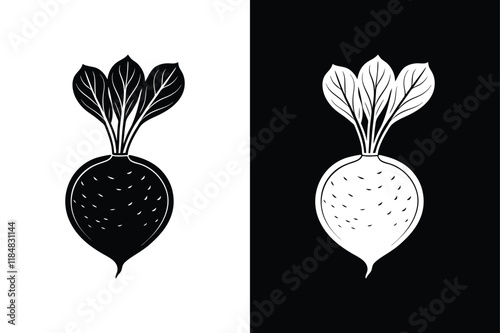 Beetroot icon vector on White Background ,Vector Art Illustration on white background.