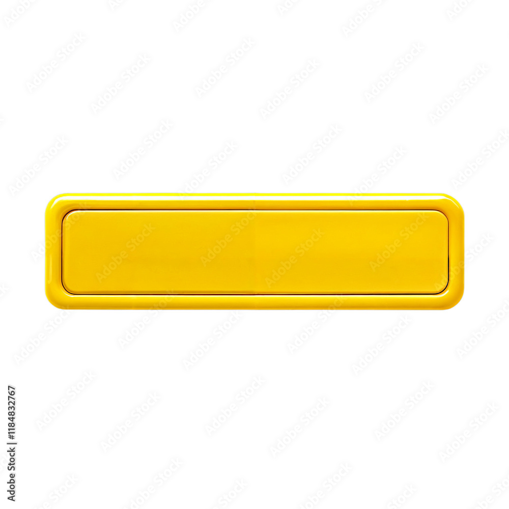 Golden Rectangular Nameplate Mockup Golden Rectangular Nameplate Mockup