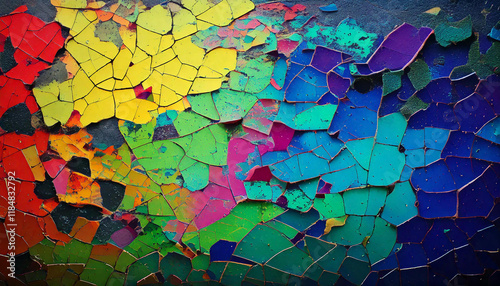 Obraz na płótnie cracked morphing error texture pattern w salonie