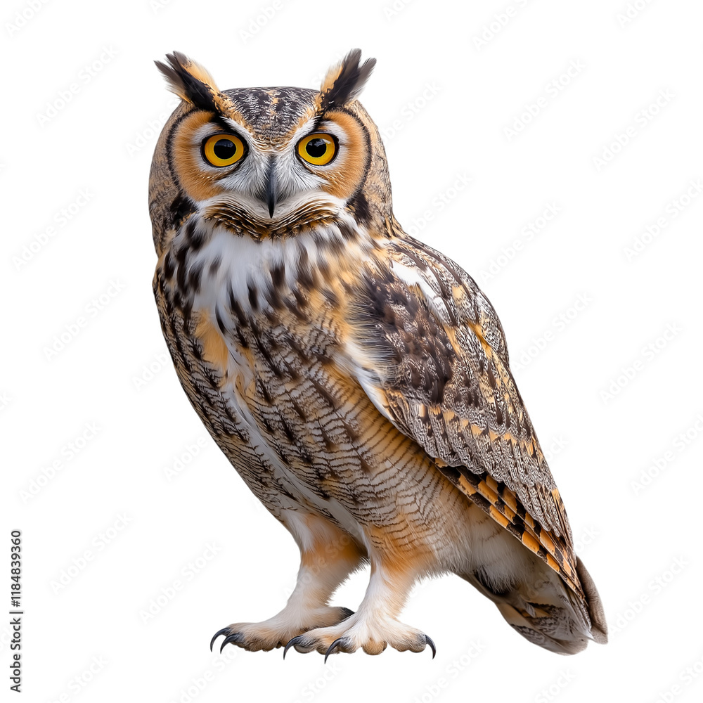Fototapeta premium owl isolated on transparent background