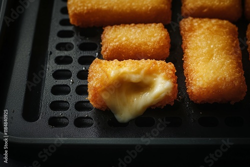 Golden Crispy Cheese Bites, Melted Perfection, Air Fryer Delight photo