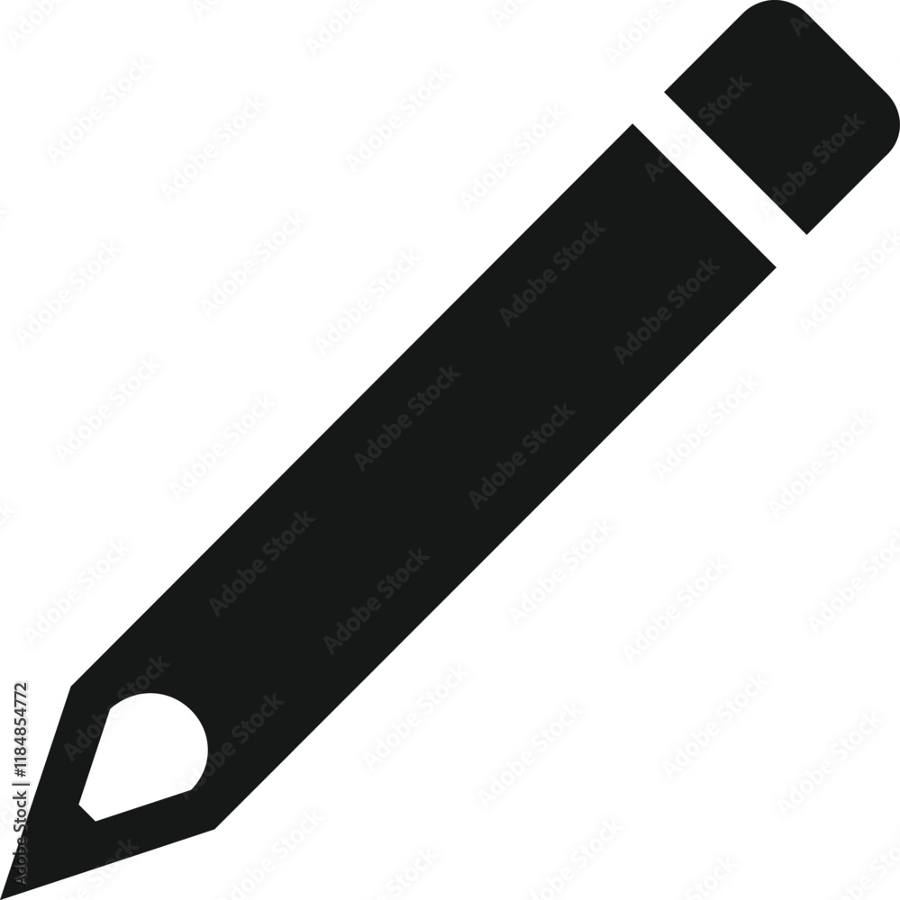 pencil for writing flat icon for apps and websites pencil for writing flat icon for apps and websites