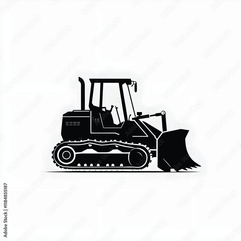 Naklejka premium bulldozer icon