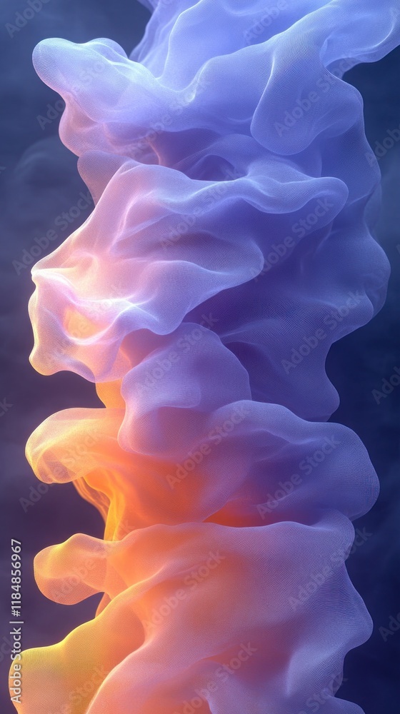 Fototapeta premium Abstract swirling colorful smoke.