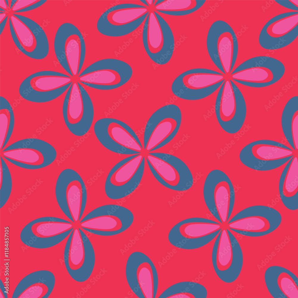 Cute flowers seamless pattern Cute flowers seamless pattern