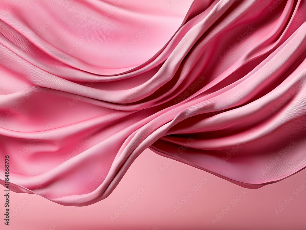 Obraz premium A close up of a pink fabric with a pink background