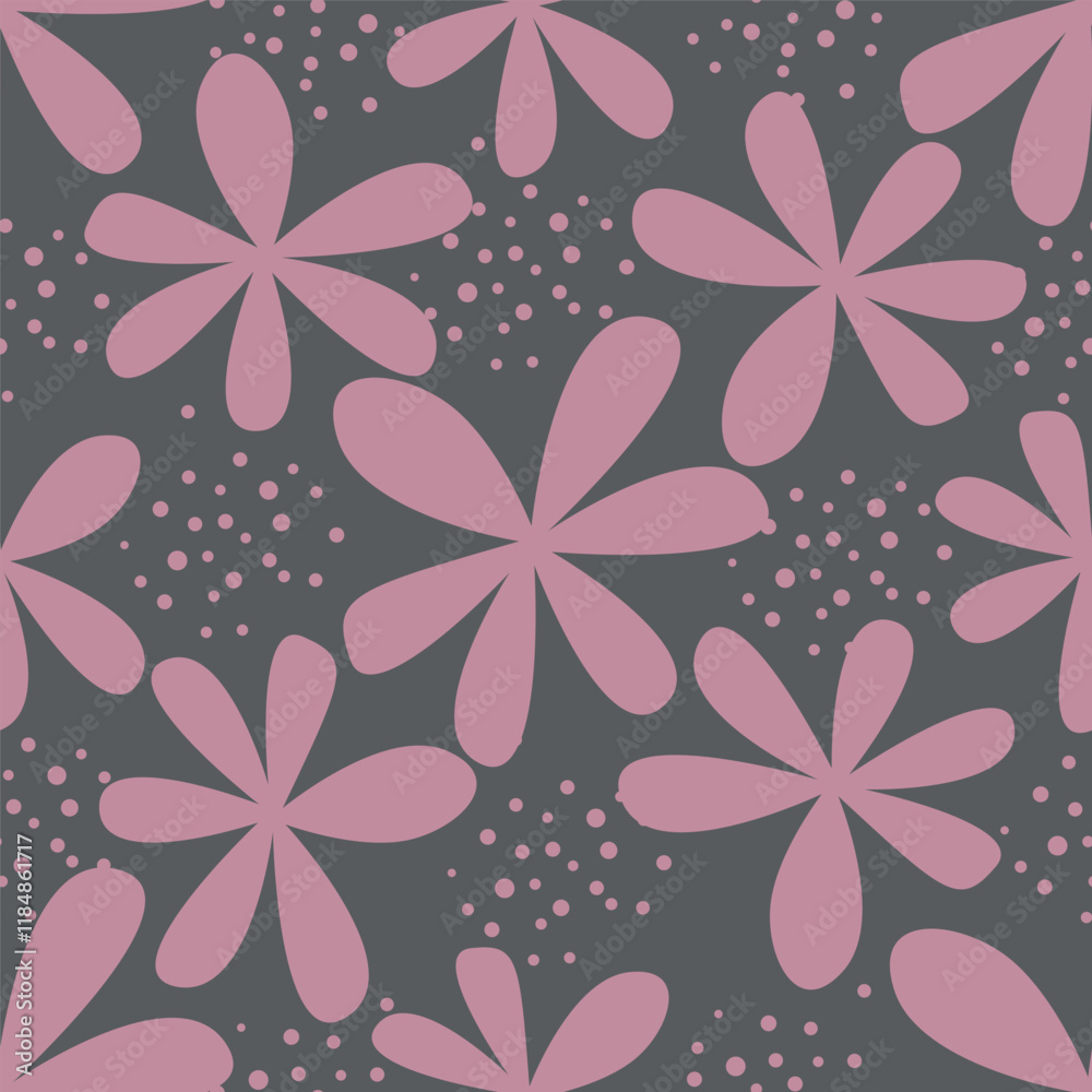 Beautiful seamless pattern with floral background. Beautiful seamless pattern with floral background.