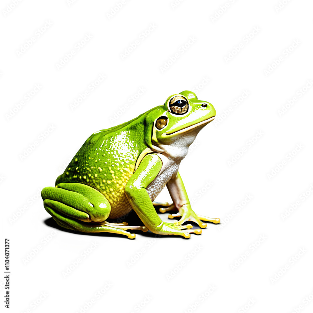 frog sitting isolated on transparent background frog sitting isolated on transparent background