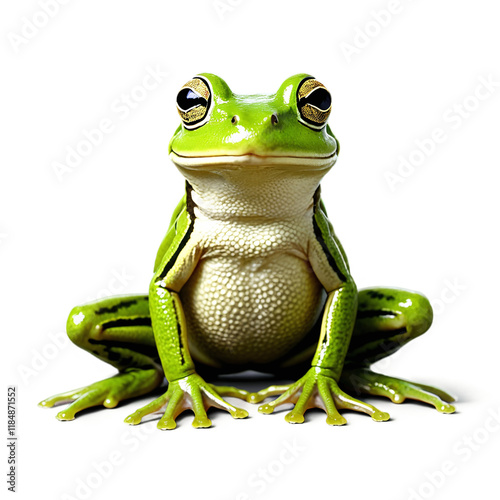 frog sitting isolated on transparent background