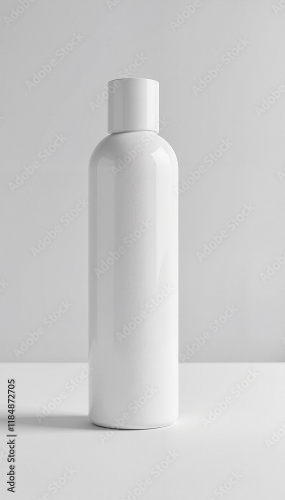 Bottle Mockup With Cap on white background Bottle Mockup With Cap on white background