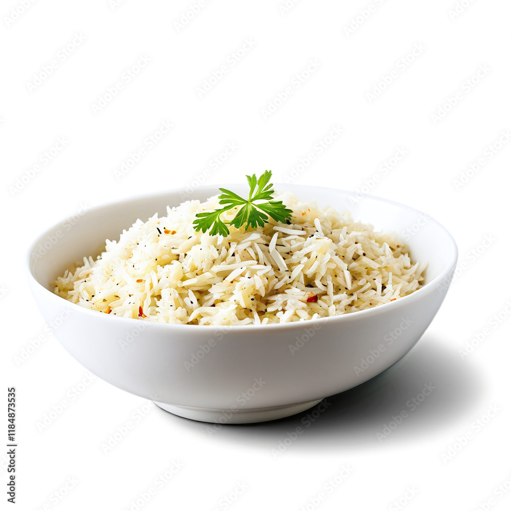 pilav in a bowl isolated on transparent background pilav in a bowl isolated on transparent background