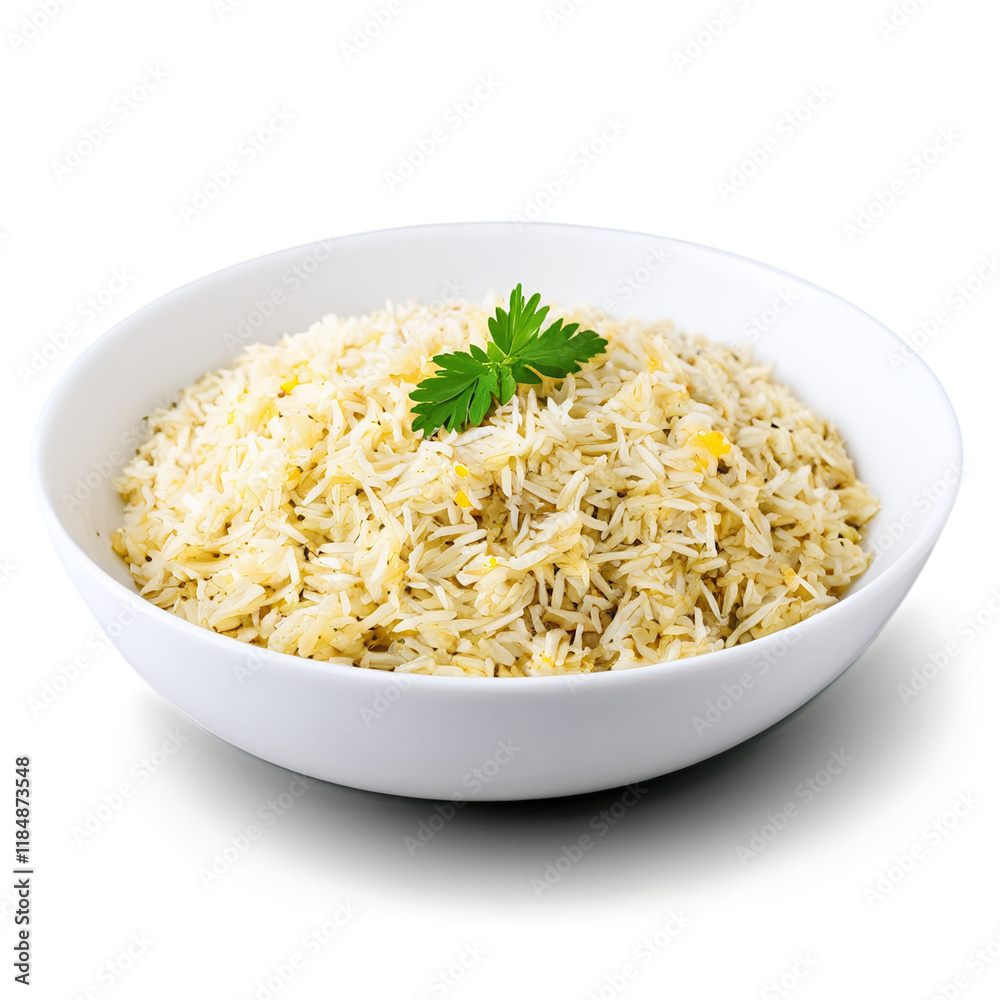 pilav in a bowl isolated on transparent background pilav in a bowl isolated on transparent background