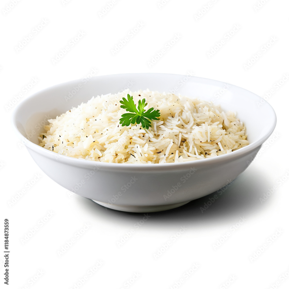 pilav in a bowl isolated on transparent background pilav in a bowl isolated on transparent background