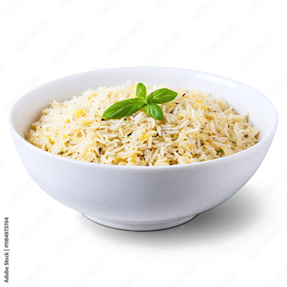 pilav in a bowl isolated on transparent background pilav in a bowl isolated on transparent background