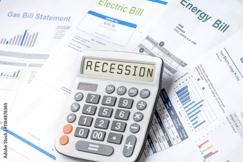 Monthly utility bills. Cost of utilities concept.Inflation concept. Monthly utility bills. Cost of utilities concept.Inflation concept.
