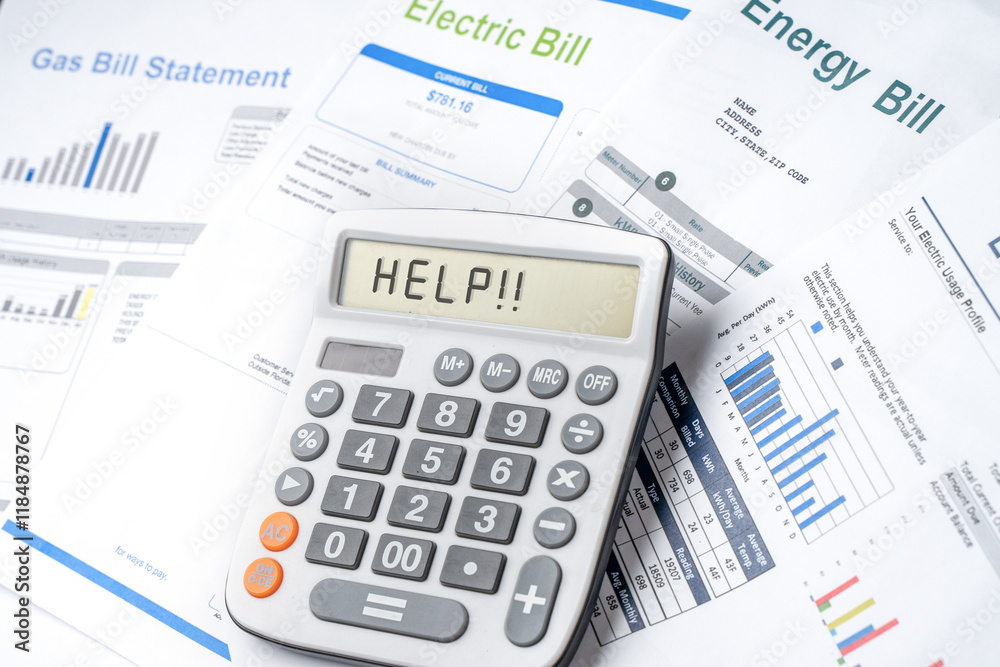 Cost of living concept..Monthly utility bills. Cost of utilities concept. Cost of living concept..Monthly utility bills. Cost of utilities concept.