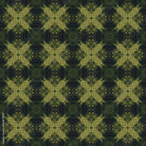Seamless Green Crossed Pattern Texture