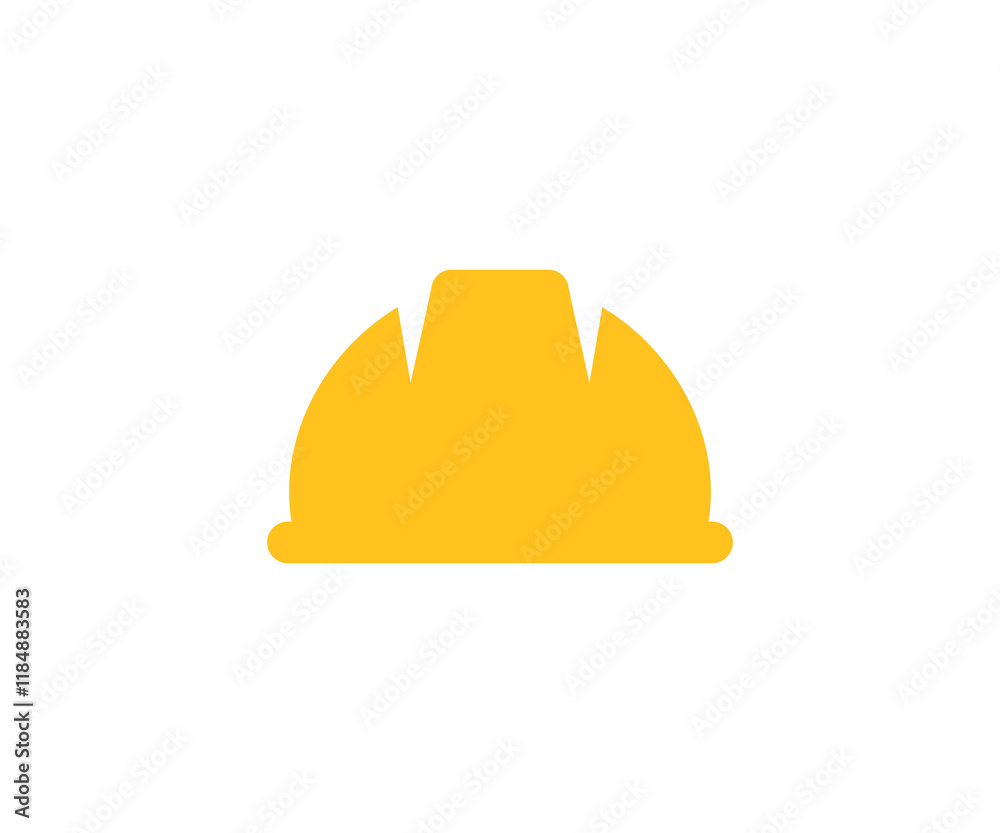 Construction Hard hat, helmet to wear at work icon. Concept of construction vector design and illustration. Construction Hard hat, helmet to wear at work icon. Concept of construction vector design and illustration.