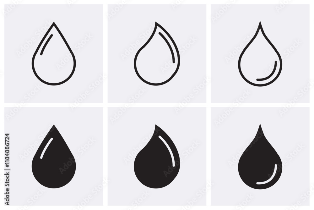 Water drop Icons