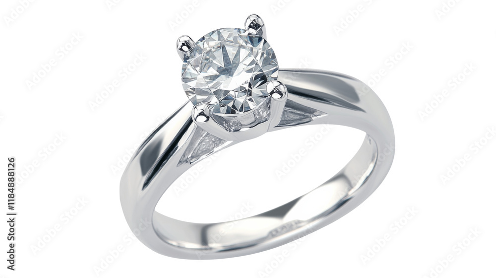 Wedding ring with diamond, isolated on transparent or white background Wedding ring with diamond, isolated on transparent or white background