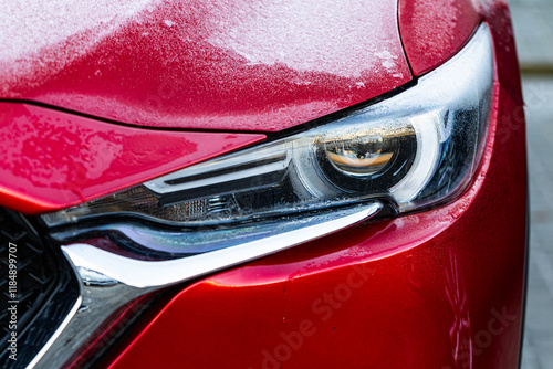 Tableau sur toile Lviv, Ukraine - November 26, 2024: Closeup of Mazda car