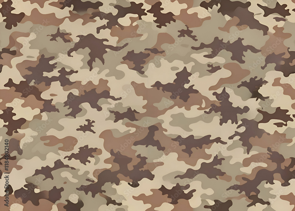 Camouflage pattern in beige and brown tones. Camouflage pattern in beige and brown tones.