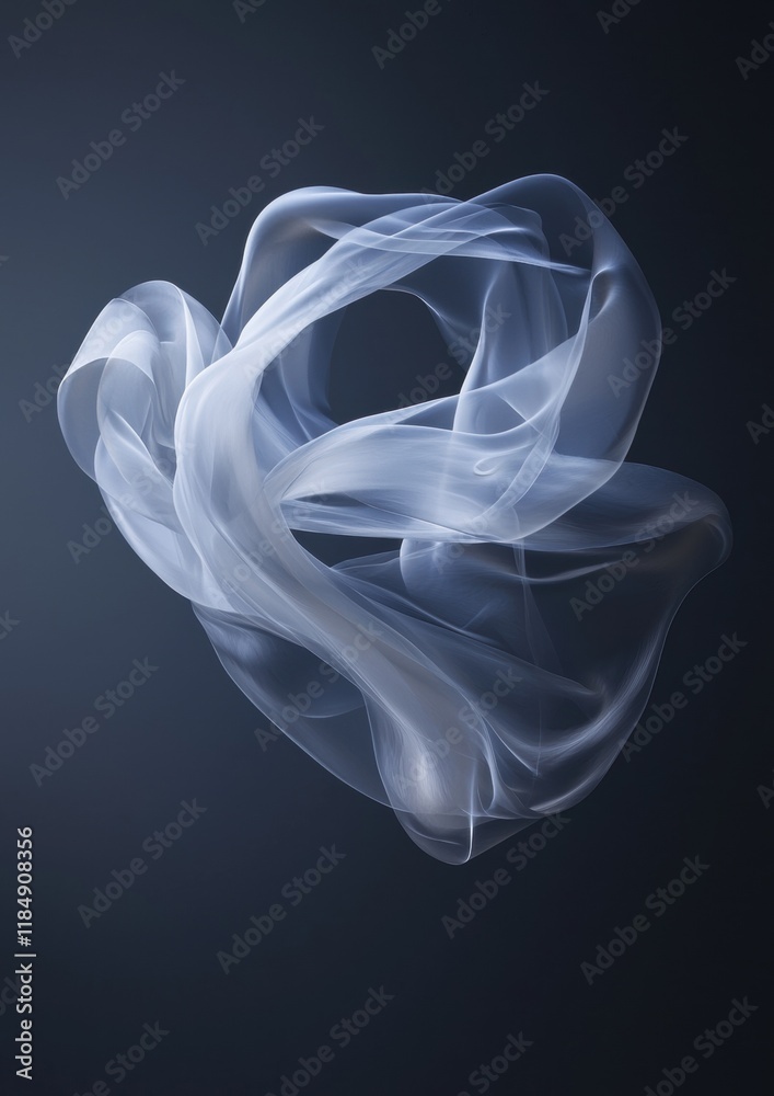 A white object with a blue background A white object with a blue background