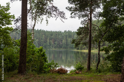 Fényképezés Sciurys cape trail between two lakes - Baltieji Lakajai and Juodieji Lakajai