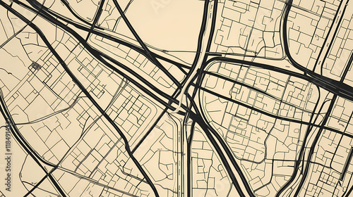 Firestone colorado. us street map with black and white lines. Firestone. Illustration photo