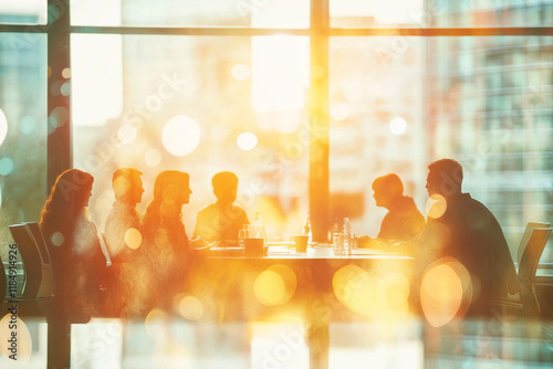 Wallpaper Mural Teamwork and Business Strategy: Professionals Brainstorming in Office Conference Room Torontodigital.ca