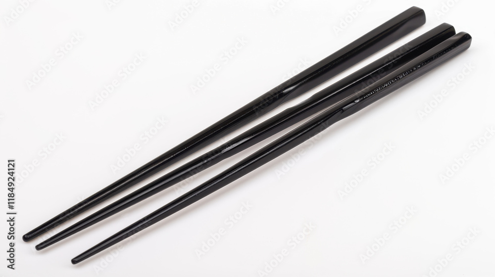 black chopsticks isolated on white black chopsticks isolated on white