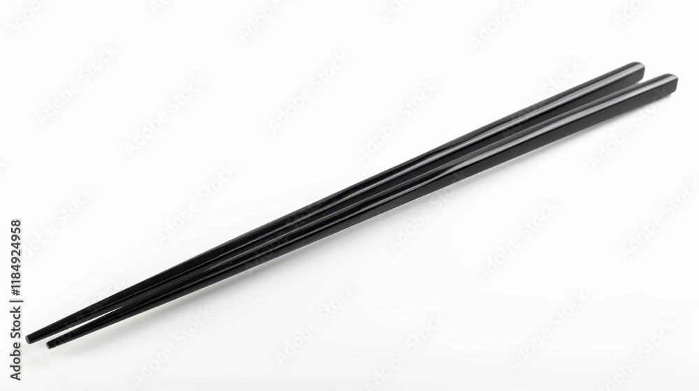 black chopsticks isolated on white black chopsticks isolated on white