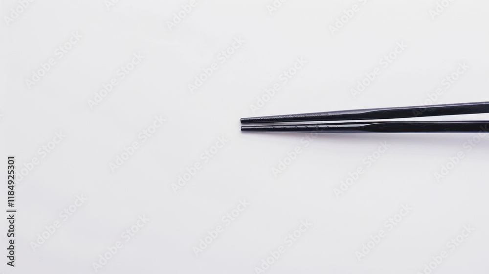 black chopsticks isolated on white black chopsticks isolated on white