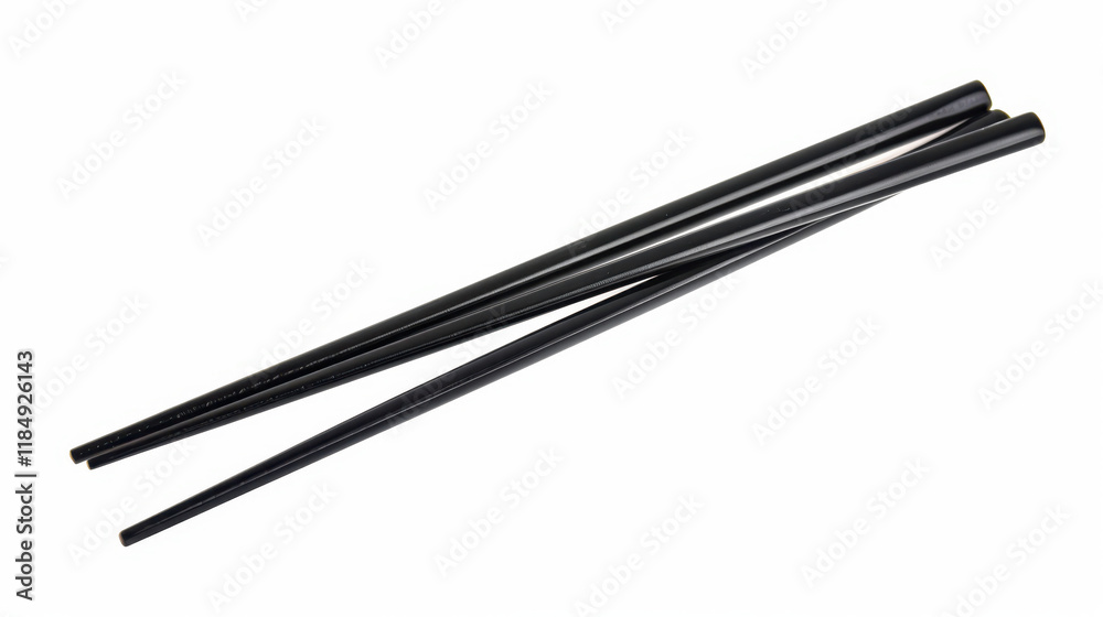 black chopsticks isolated on white black chopsticks isolated on white