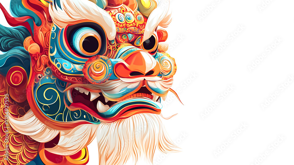 Obraz premium Chinese Snake dragon year