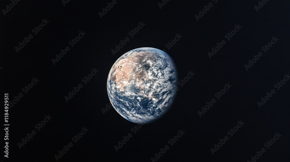 A stunning view of Earth from space, showcasing its vibrant colors and swirling clouds. A stunning view of Earth from space, showcasing its vibrant colors and swirling clouds.