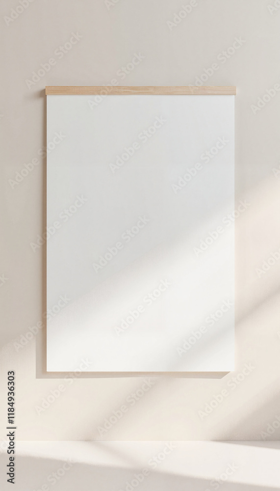 A4 Paper Mockup Hanging On Wall A4 Paper Mockup Hanging On Wall