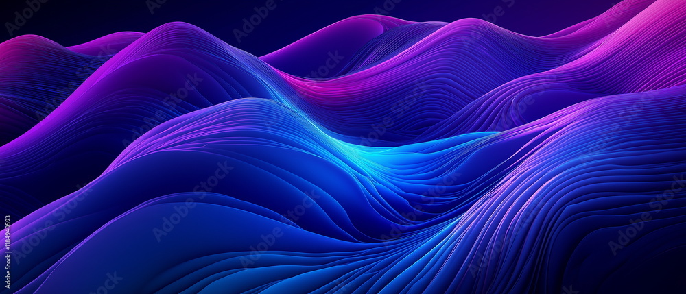 Obraz premium Multi-level thunderclouds from which pulsating blu_012