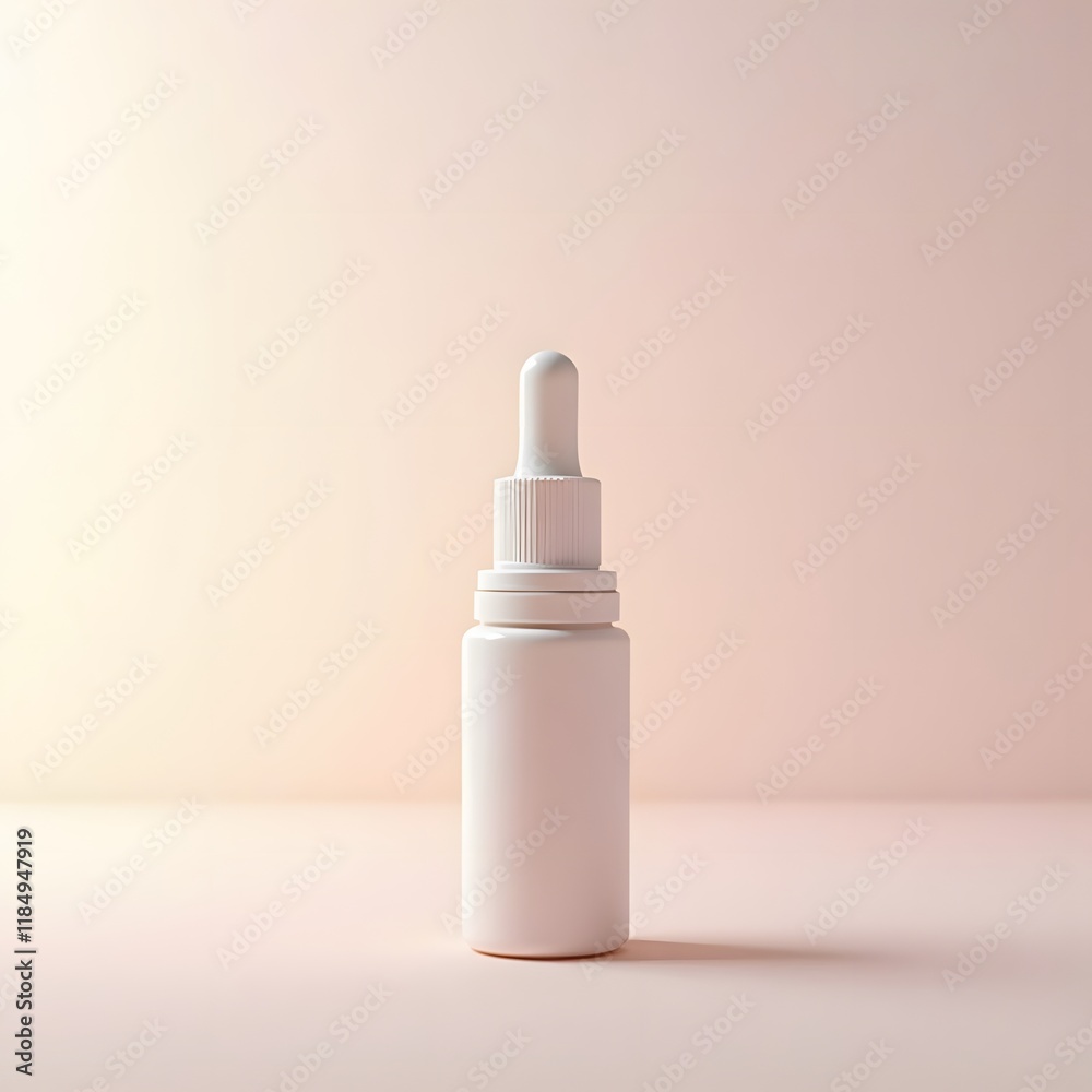 Tranquil Drops A Serene Serum Dropper on Gradient Tranquil Drops A Serene Serum Dropper on Gradient