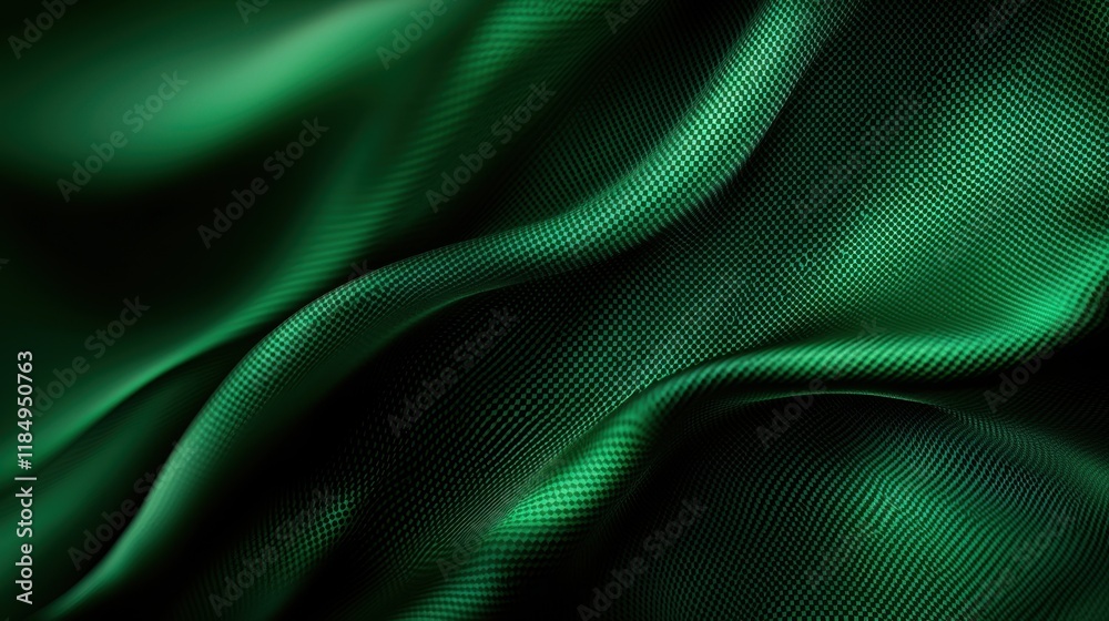a close up of a green fabric with a black background a close up of a green fabric with a black background