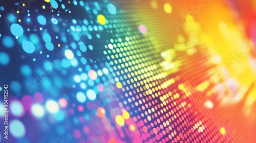 Wallpaper Mural Abstract colorful light bokeh background with vibrant dot pattern. Torontodigital.ca