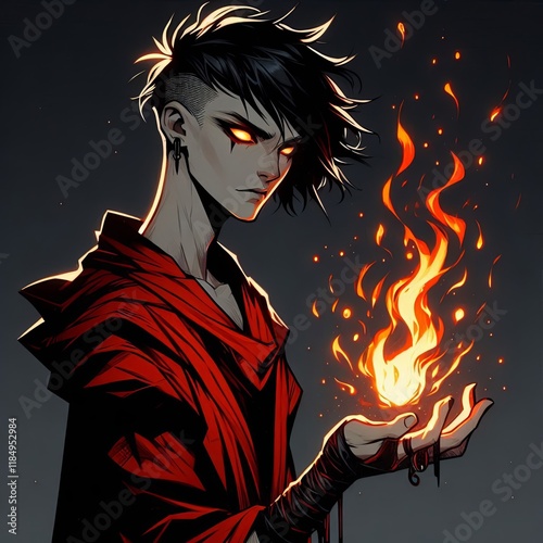 The Bold Pyromancer’s Flame photo